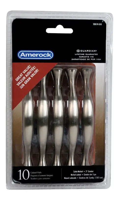 Amerock Allison Cabinet Pull 3 Inch Satin Nickel 10 Pack