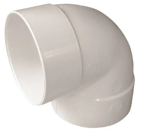 Genova 414154BC 400 Series 90 Degree Pipe Elbow 4 Inch White