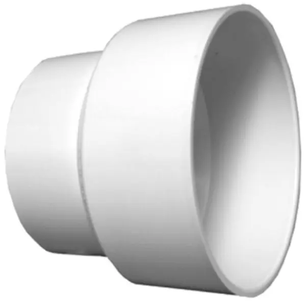 Charlotte Pipe PVC-00102-0800HA DWV Schedule 40 Reducing Coupling 3 x 1-1/2 Inch