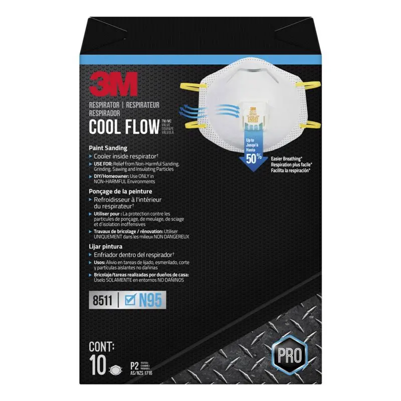 3M N95 Lawn and Garden Disposable Respirator White 2 pk