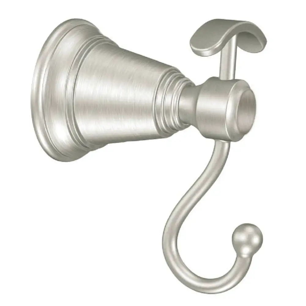 Moen YB8403CH Weymouth Double Robe Hook Bright Chrome - Bathroom Hardware