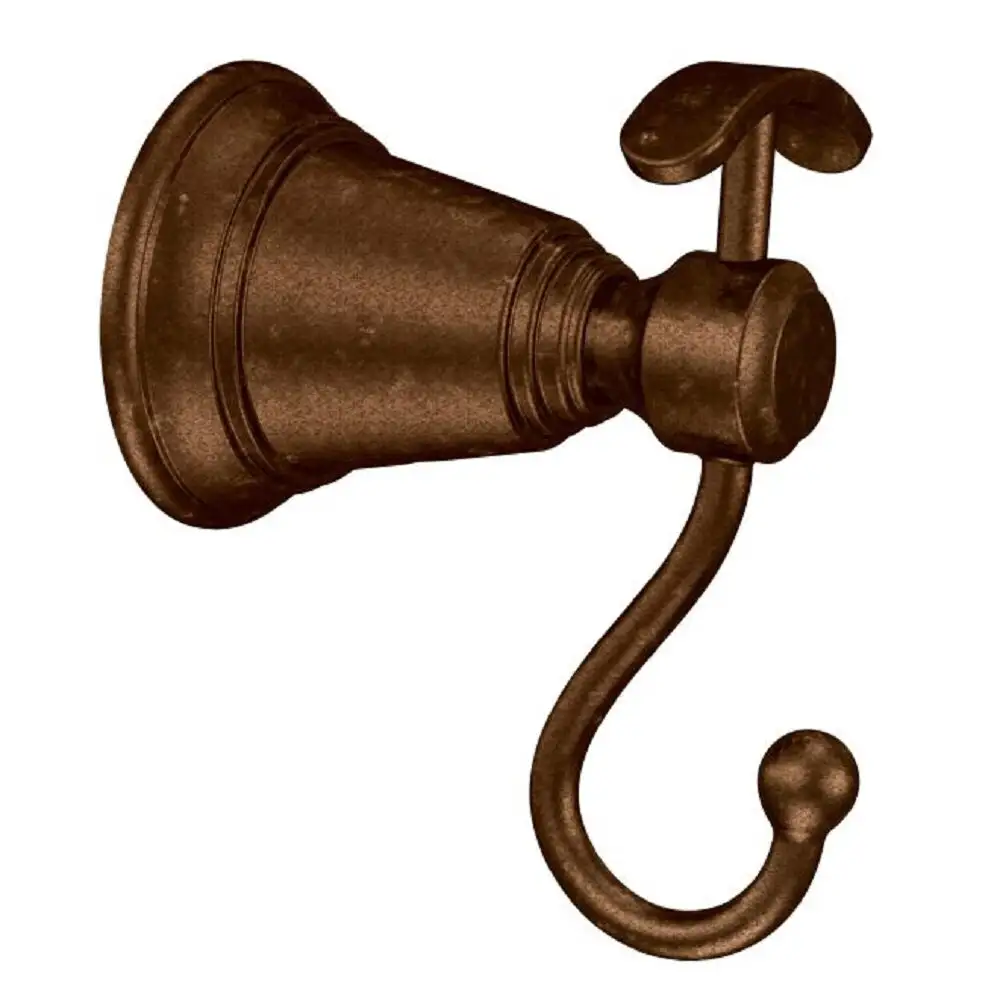 Moen YB8403ORB Weymouth Double Robe Hook Oil Rubbed Bronze Bathroom Accessory