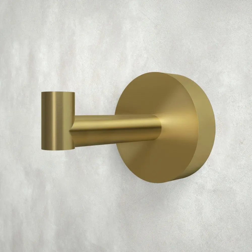 ADA Compliant Tecno Robe Hook - Satin-brushed Brass