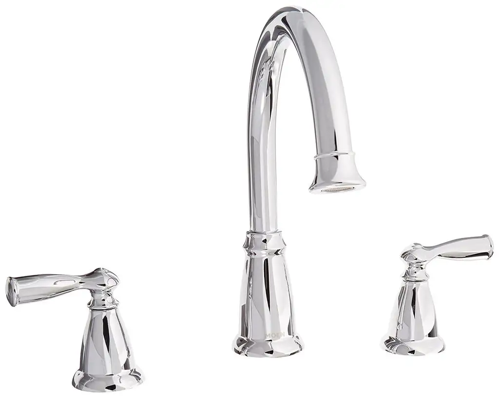 Banbury Two Handle Roman Tub Faucet on Sale - Plumbing Goods & Supplies Moen
