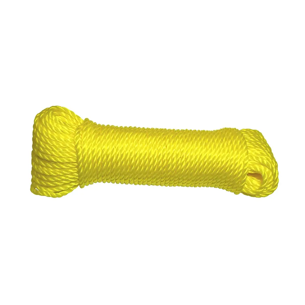 3/16'' Twisted Polypropylene Rope, Amber - 100' 4-Pack Bungee Cords