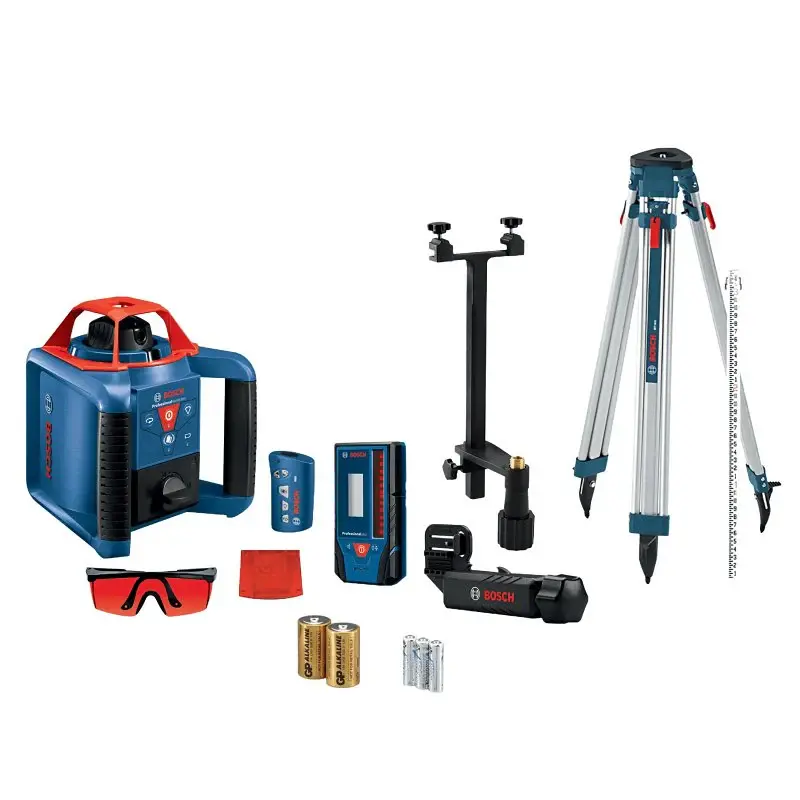 Outdoor Green Beam Bosch GRL900-20HVK Self-Leveling Rotary Laser Kit, 1000 ft, +/- 1/8 Accuracy