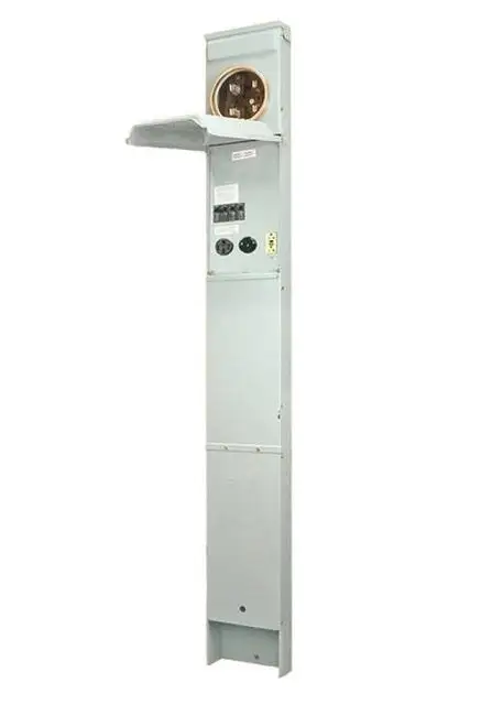 1LU532ES RV Power Outlet Burial Pedestal - Durable Outdoor Electrical Pedestal GE