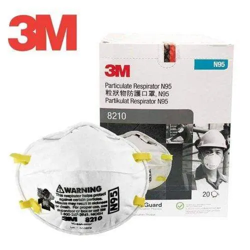 3M N95 8210 Particulate Respirator unitary piece