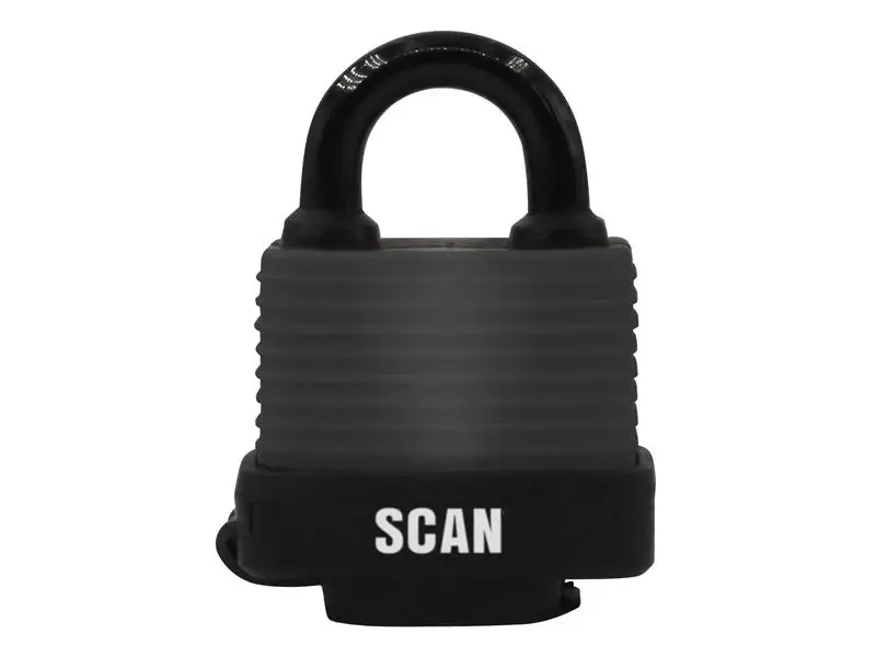 Scan Weatherproof Laminated Metal Padlock 50mm
