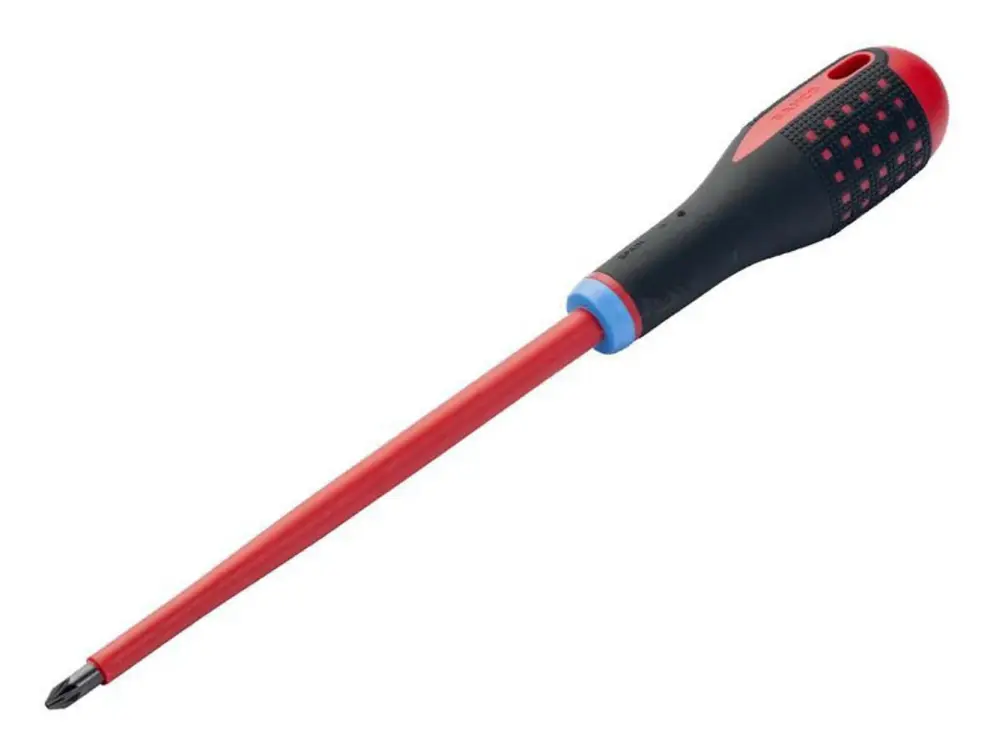 Bahco Ergo Vde Padded Pozi Screwdriver Pz1 X 80Mm