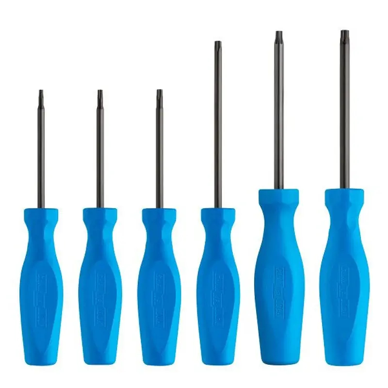 Channellock TS-6H Screwdriver Place, 6-Piece, Steel, Polished Black, Specifications: Blue Handle