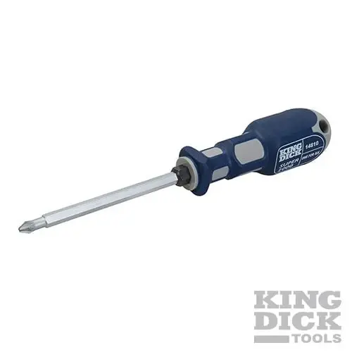 King Dick 1--6 Screwdriver 100mm PZ1, PZ2, PZ3 and PH1, PH2, PH3 - 14610