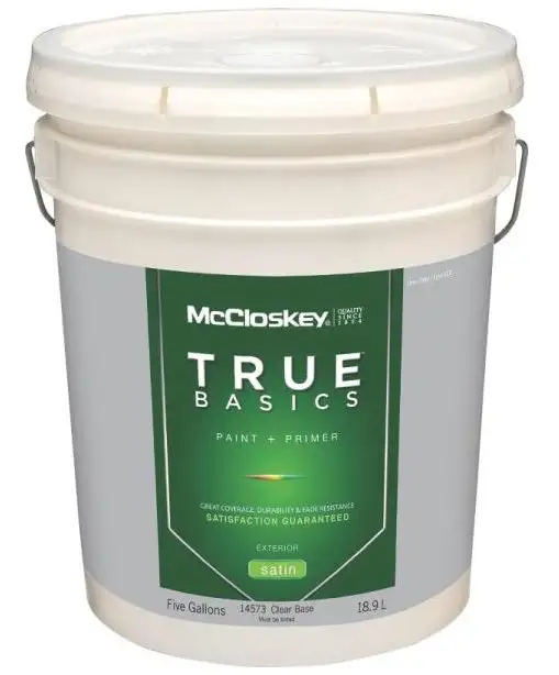 McCloskey True Basics Exterior Latex Semi-Gloss Paint Durable Home Exteriors