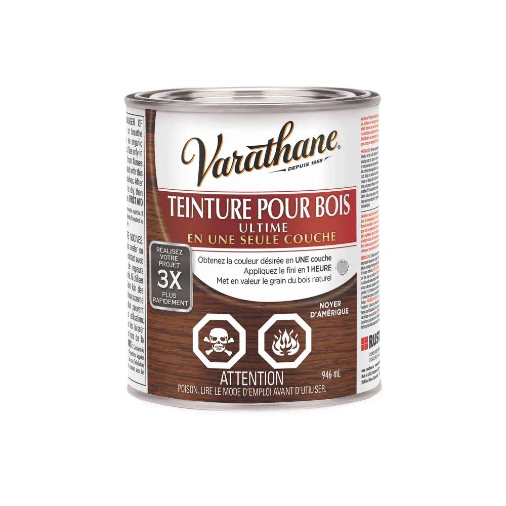 Ultimate Wood Stain American Walnut, 946 ml