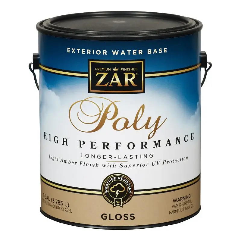 ZAR 32613 Polyurethane, Water Base, Amber, Gloss, Liquid, 1 gal Can