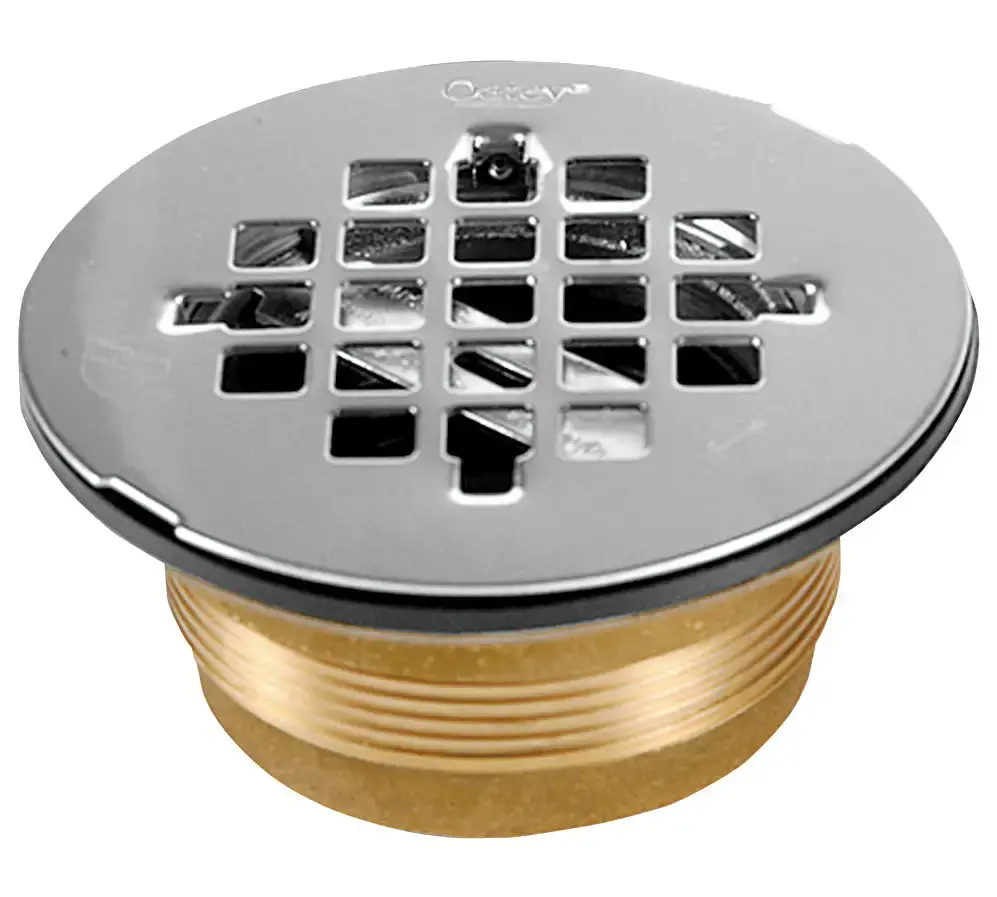 Oatey 42150 Brass No-Calk Shower Drain Stainless Steel Strainer Cover 140 Series