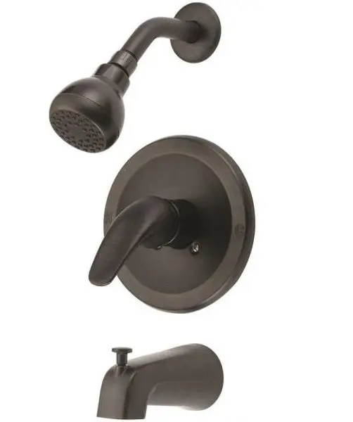 Boston Harbor TQ-F1014209RW Single Handle Tub and Shower Faucets Venetian Bronze