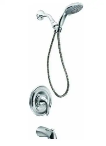Adler Two Handle Tub and Shower Faucet Durable Finish Professional Installation Moen