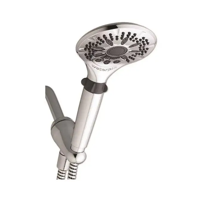 6 Settings PowerPulse Fixed Mount Showerhead Chrome Low Flow Water Pik
