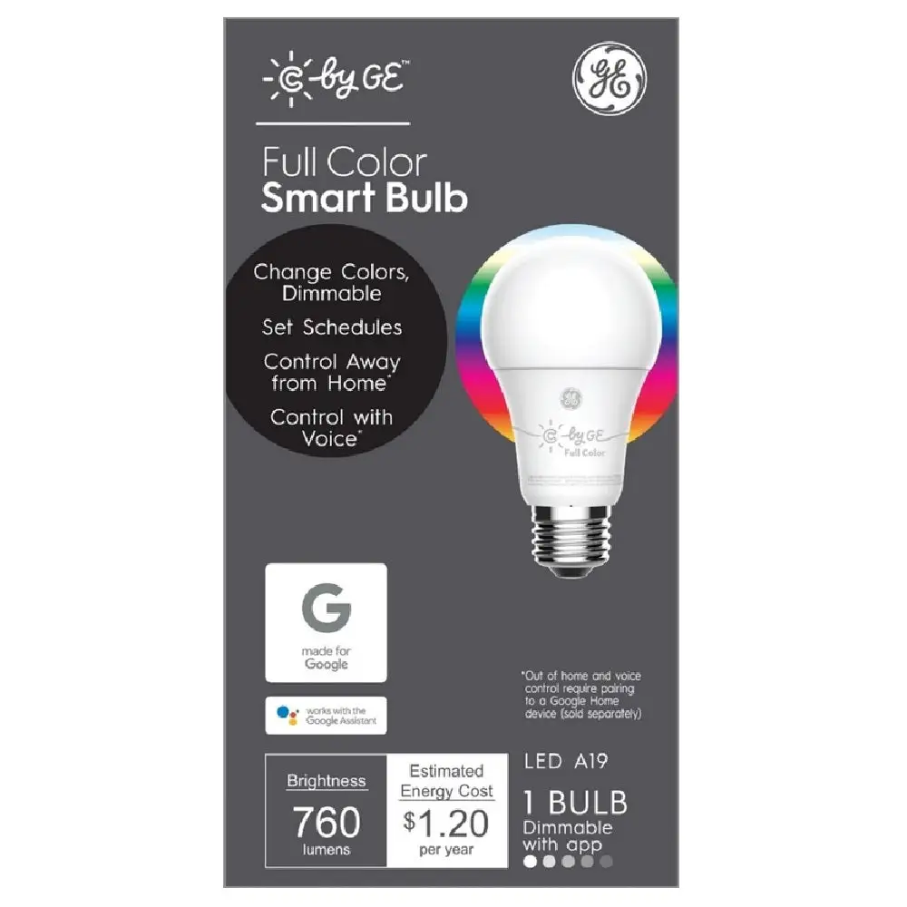 GE 93100352 Frosted A21 E26 Smart LED Speaker Bulb Alexa
