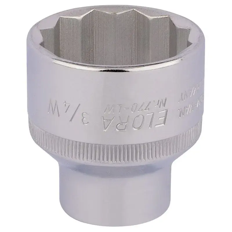 Elora 770-LW 3/4 Whitworth Bi-Hexagon Socket, 1/2" Sq. Dr., 3/4" - (24898)