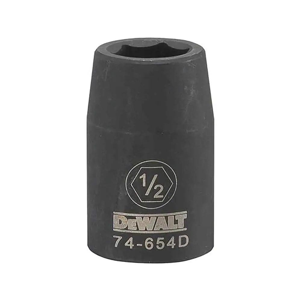 1/2" Square Drive Cropped Impact Socket 6 Points, 1/2"