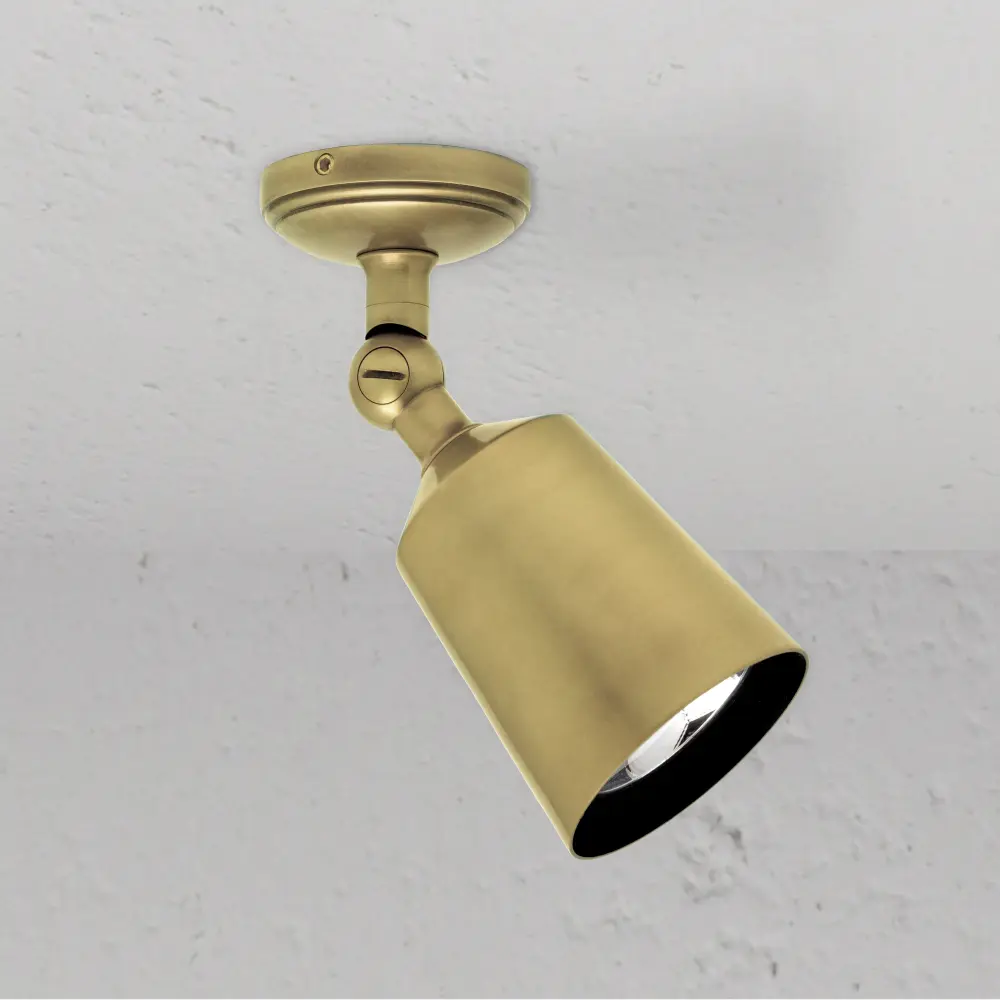 Baylis Singular 50mm Spotlight - Antique Brass