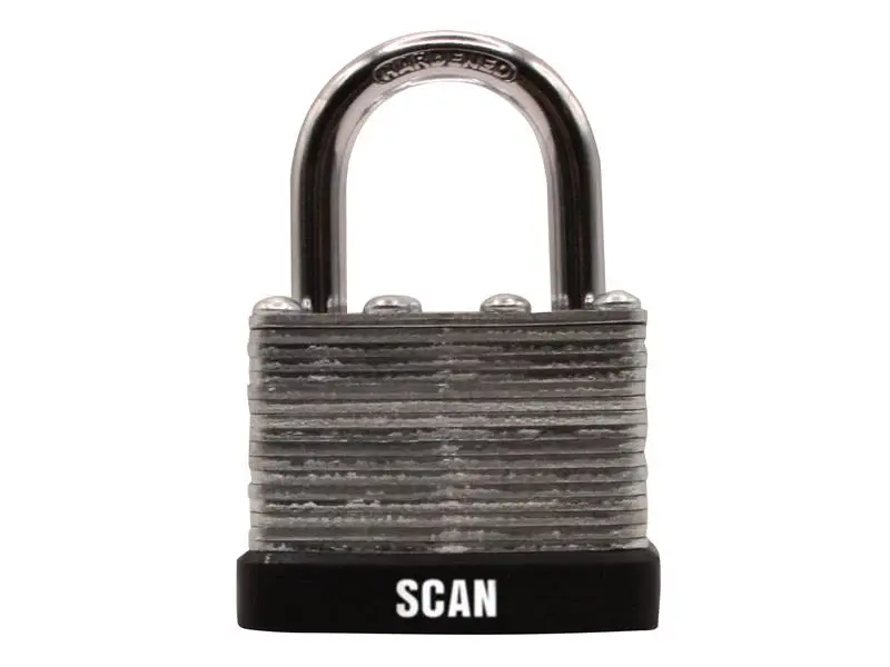 Scan Laminated Metal Padlock 40mm
