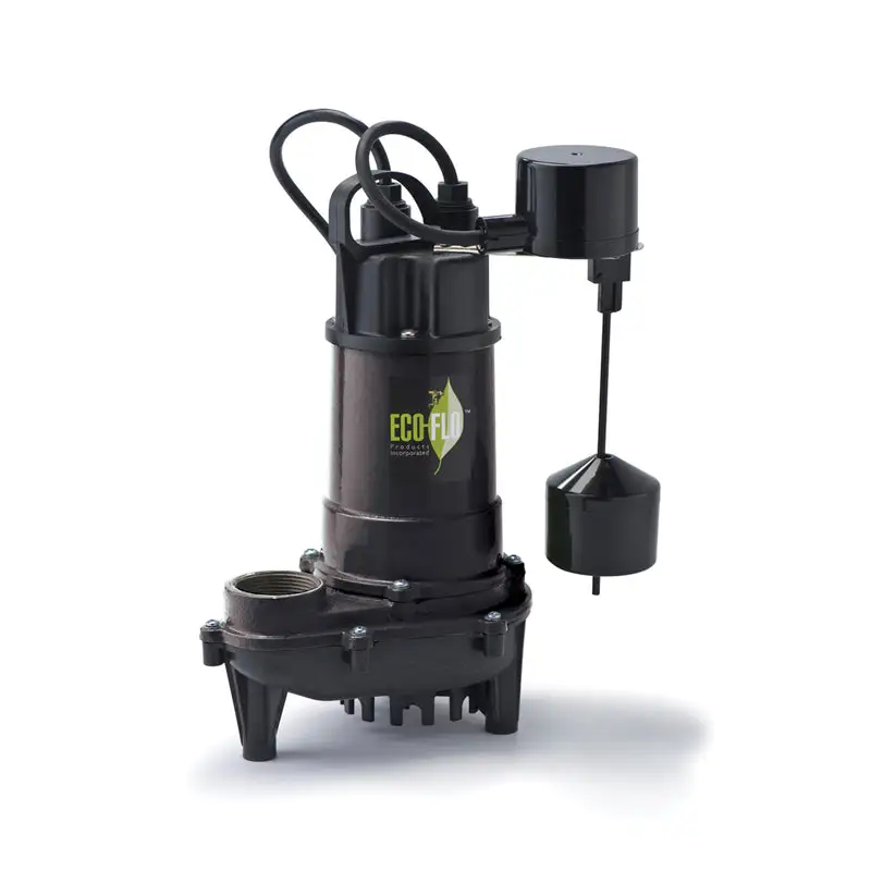 1/3 HP Cast Iron Submersible Sump Pump Best Plumbing Replacement Parts ECO-FLO