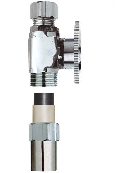 Plumb Pak PP32-2PCLF 1/2" x 3/8" Transitional Straight Supply Line Valve