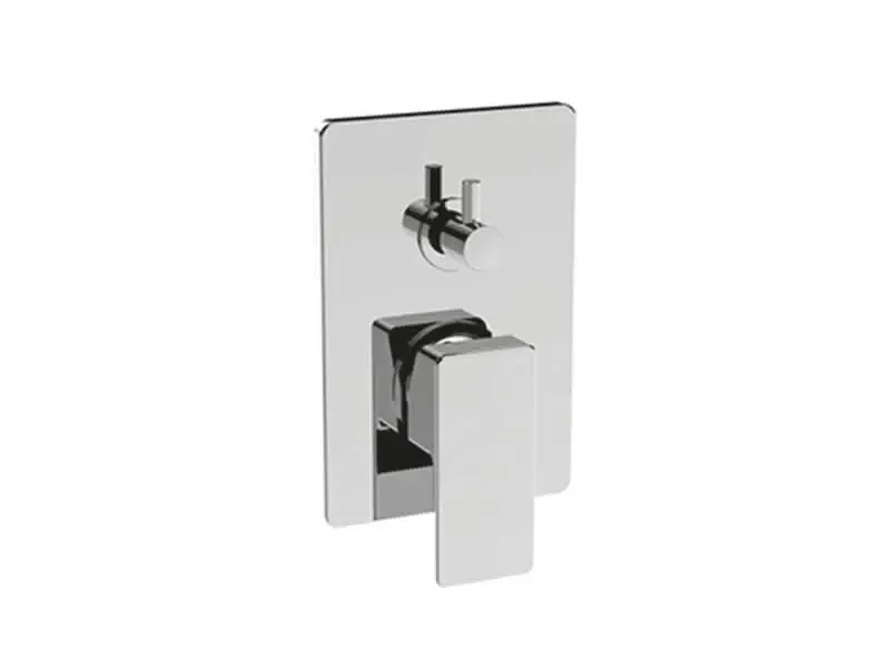 Star Projector Profili Wall Mounted Shower Mixer & Diverter - Chromium