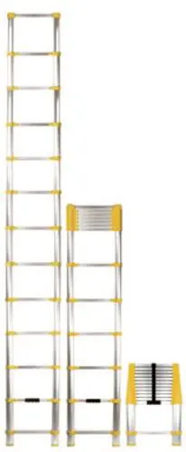 Telescoping Ladder 15.5 ft - Lightweight & Portable Painting & Home Use Core Distribution