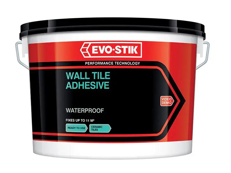 Clear Dry Evo-Stik Water-resistant Wall Tile Adhesive 1 Litre