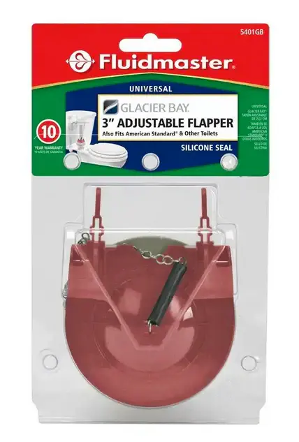 Fluidmaster Universal 3 inch Variable Toilet Flapper Glacier Bay Toilets *DAMAGED BOX* White