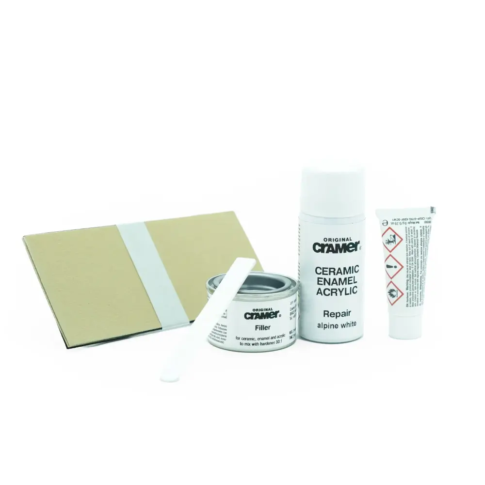 Elongated Bowl Cramer Ceramic/Enamel Repair Kit - Alpine Chalk