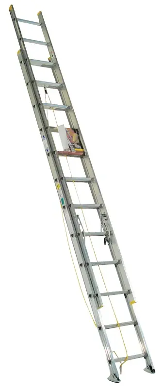 Werner D1224-2 Extension Ladder, 23 ft H Reach, 225 lb, Aluminium