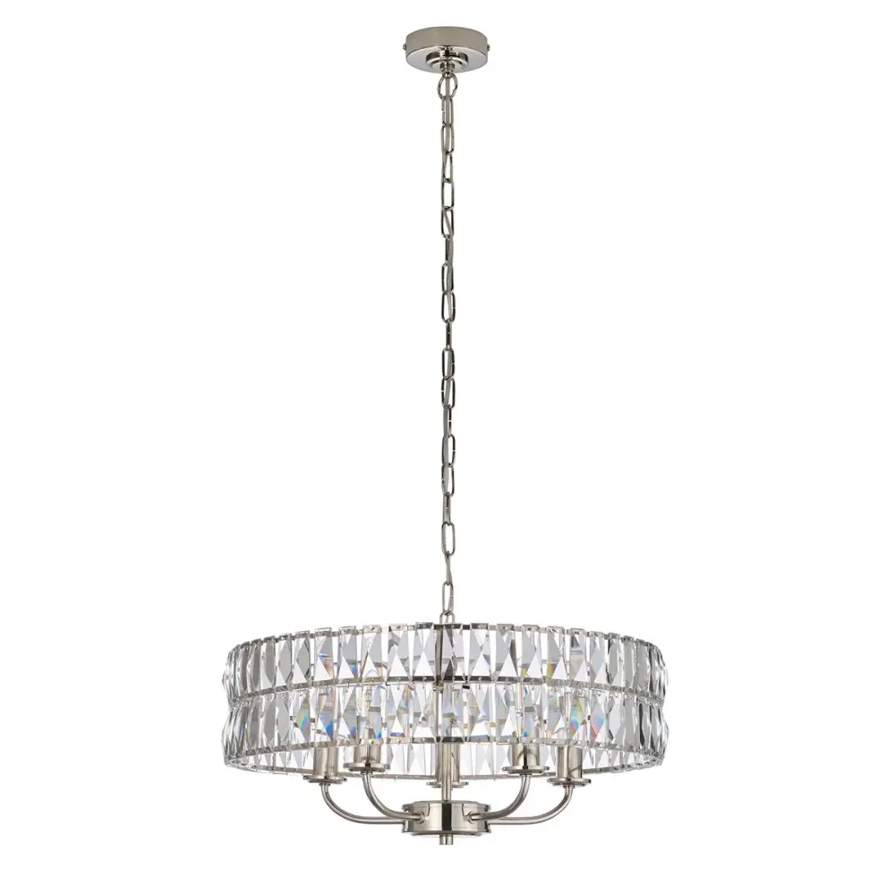 Clifton 5 Pendant Portable - Bright Nickel