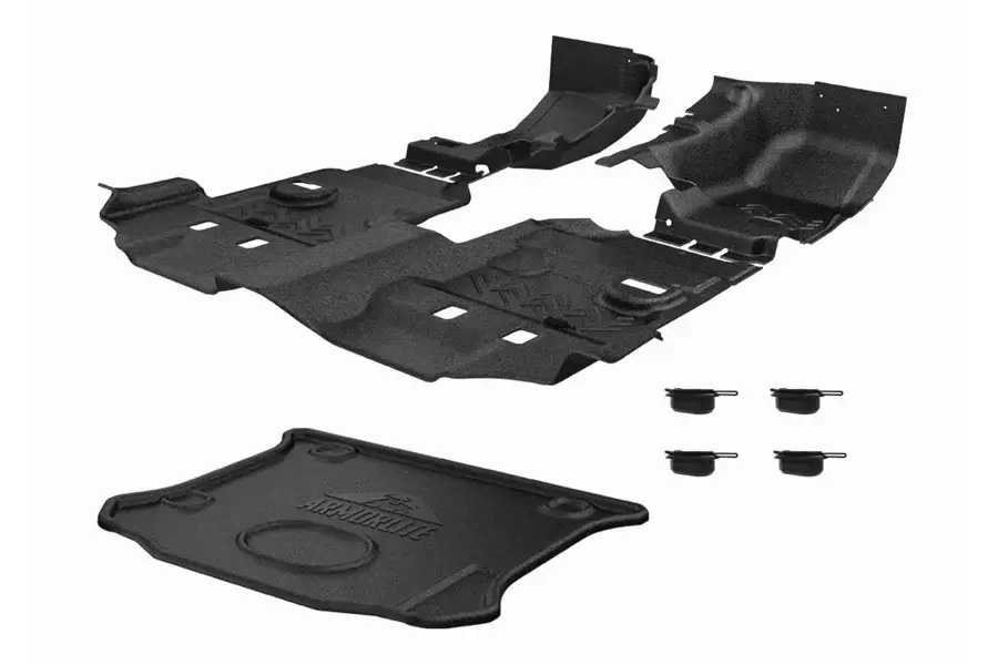 Jeep Wrangler JK 4-Door ArmorLite Complete Thorough Floor Kit, Mesa Smoke