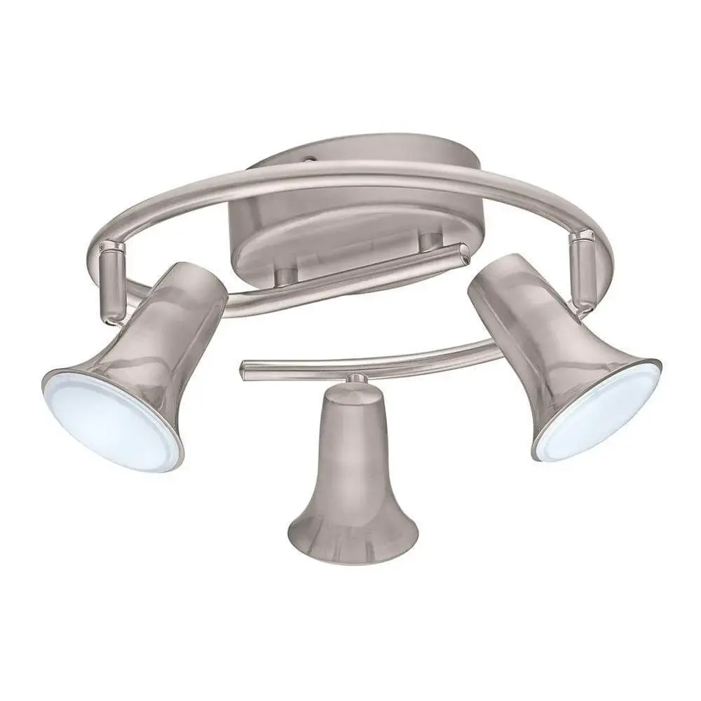 Jumilla LED 3-Light Satin Nickel Ceiling Track Lighting Kit Damaged Box