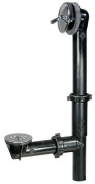 Keeney 64B Black Plastic Trip Lever Drain Assembly 1-1/2 Inch O.D. Tube