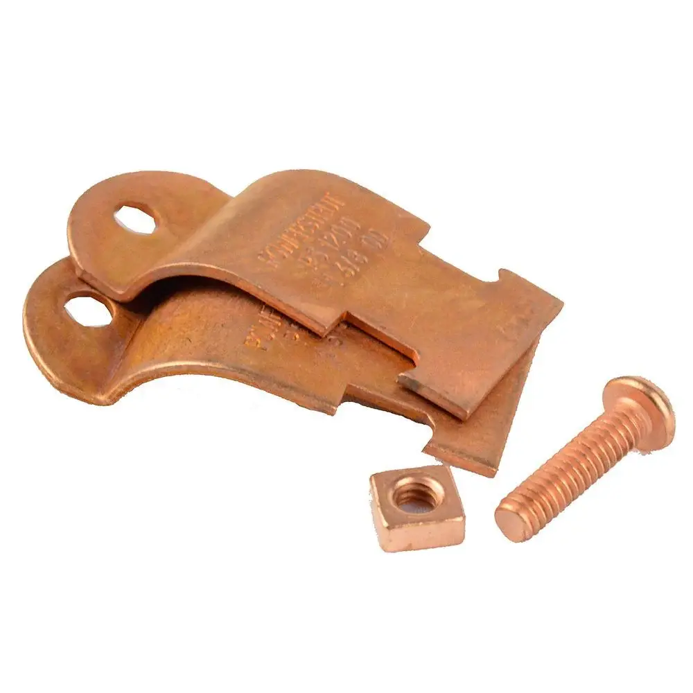 5/8" NOMINAL STRUT TERRA COTTA PLATED TUBING CLAMPS