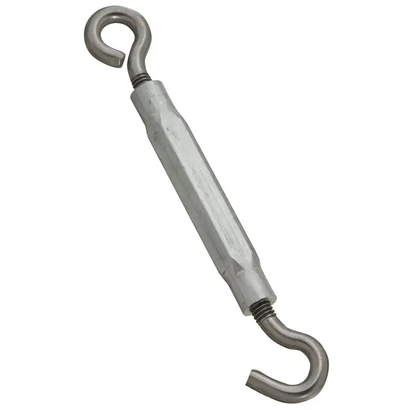 National Hardware Stainless Steel Hook Turnbuckle 65 lb Capacity 5-1/2 Inch Length
