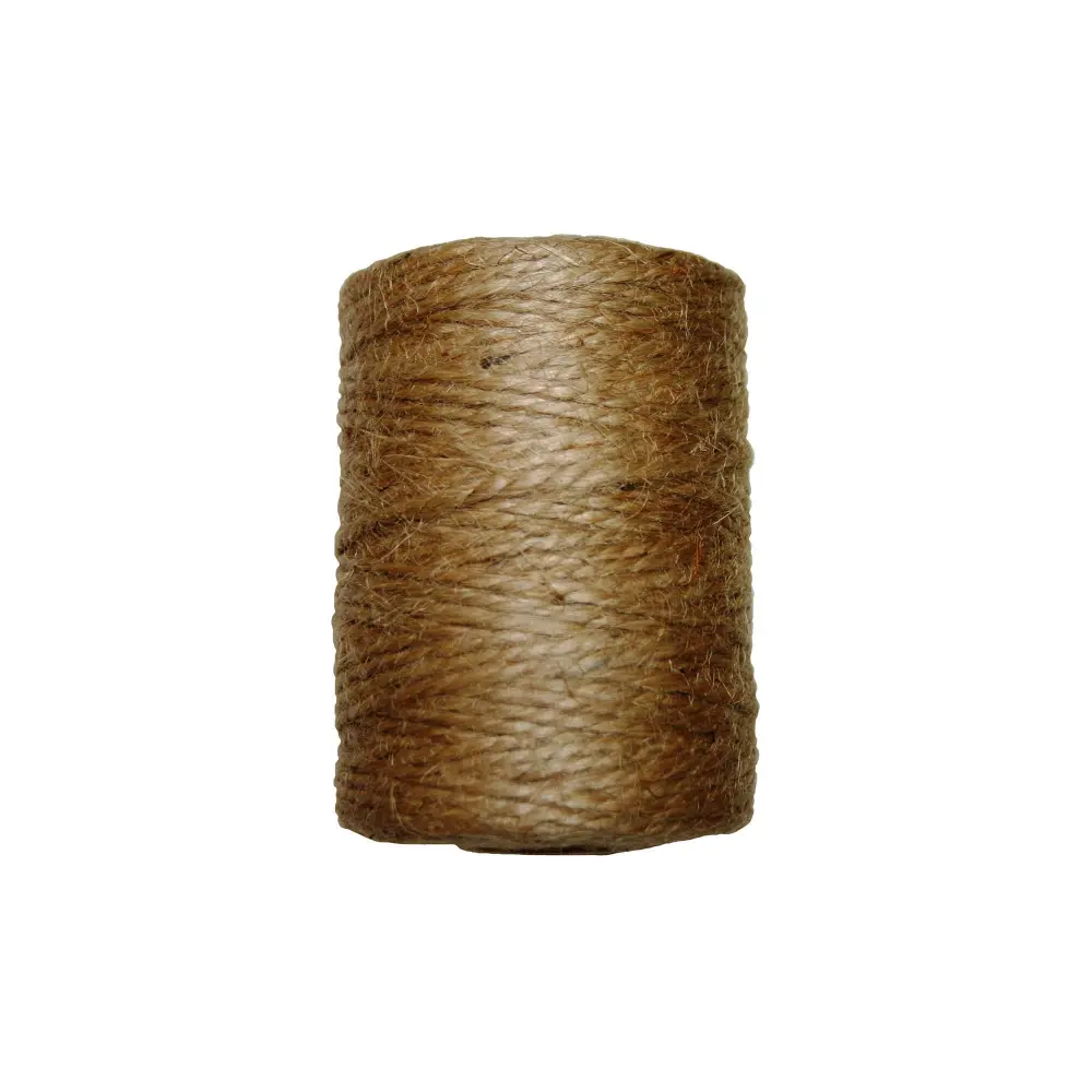 3-Strand Brown Jute Twine, Generous - 222'