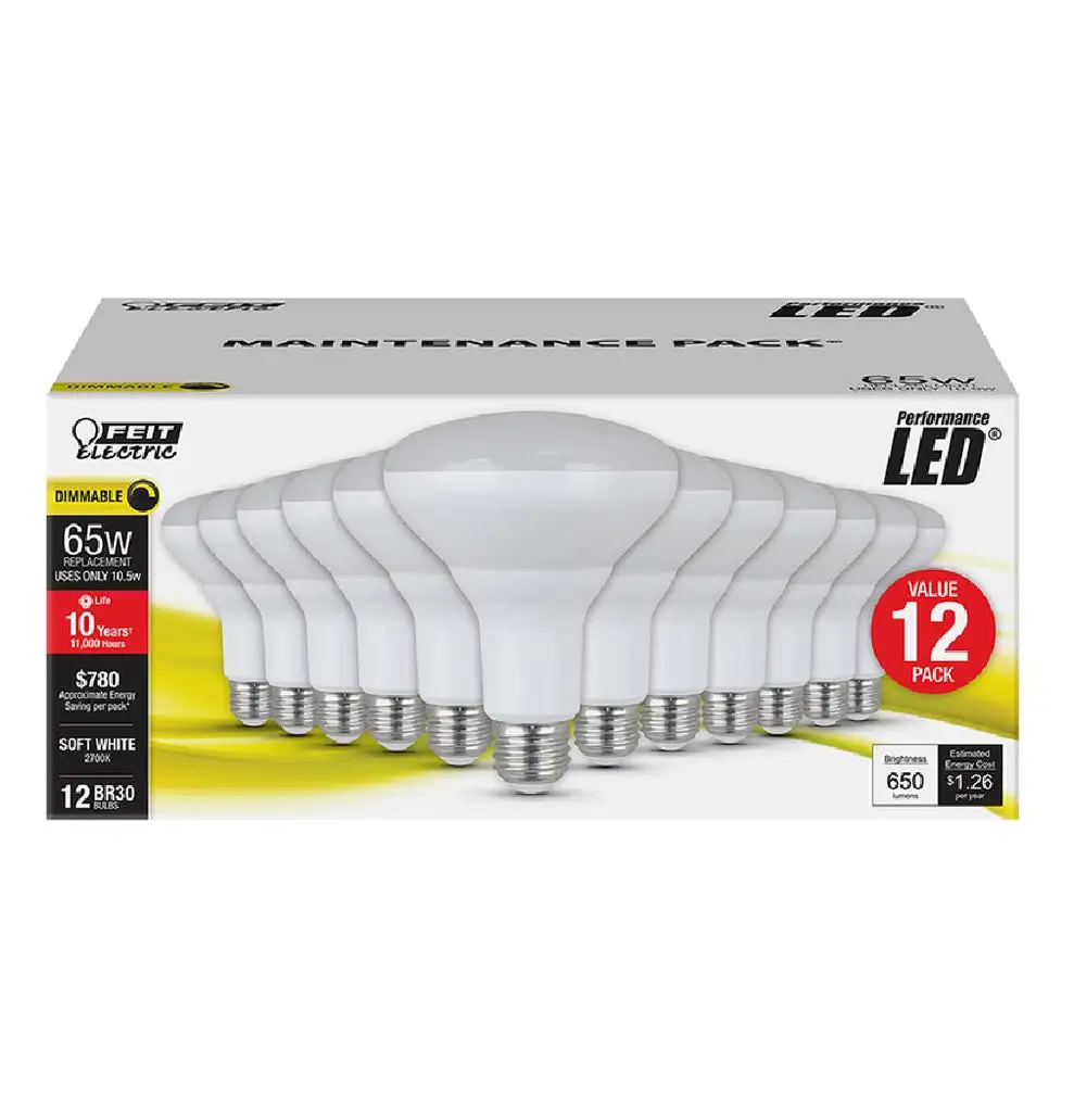 Feit Electric G63/S/820/LED Original Vintage LED Bulb Amber 6.5 Watt