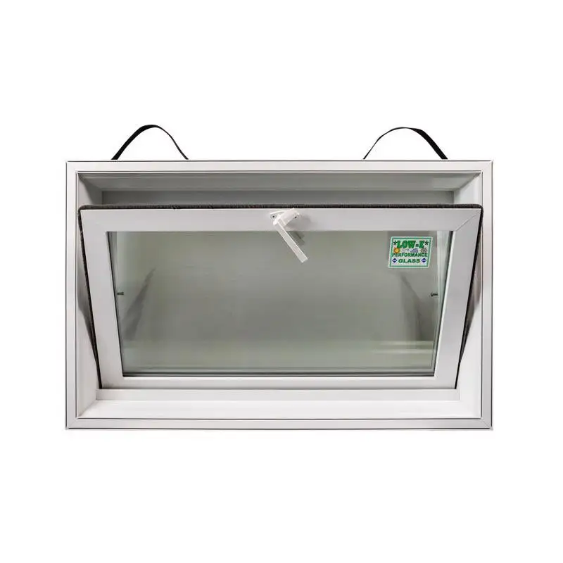 Duo-Corp Agriclass Double Slide Vinyl Tempered Utility Window White Glass 35.5 Inch