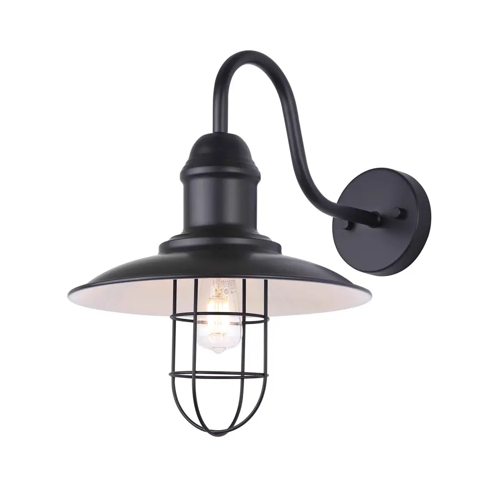Felix 1 Light Outdoor Wall Fixture, Onyx