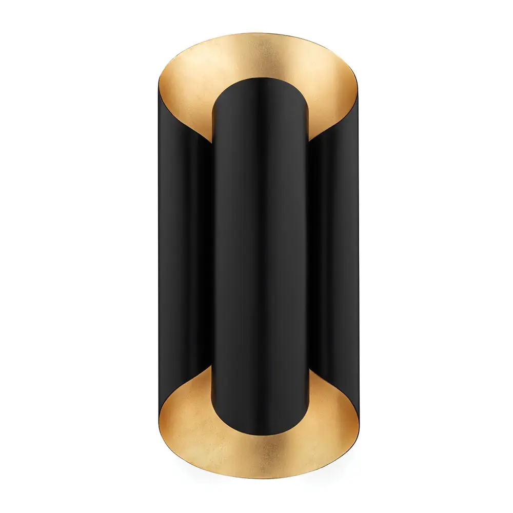 Banks Wall Sconce - Gold Leaf & Ebony