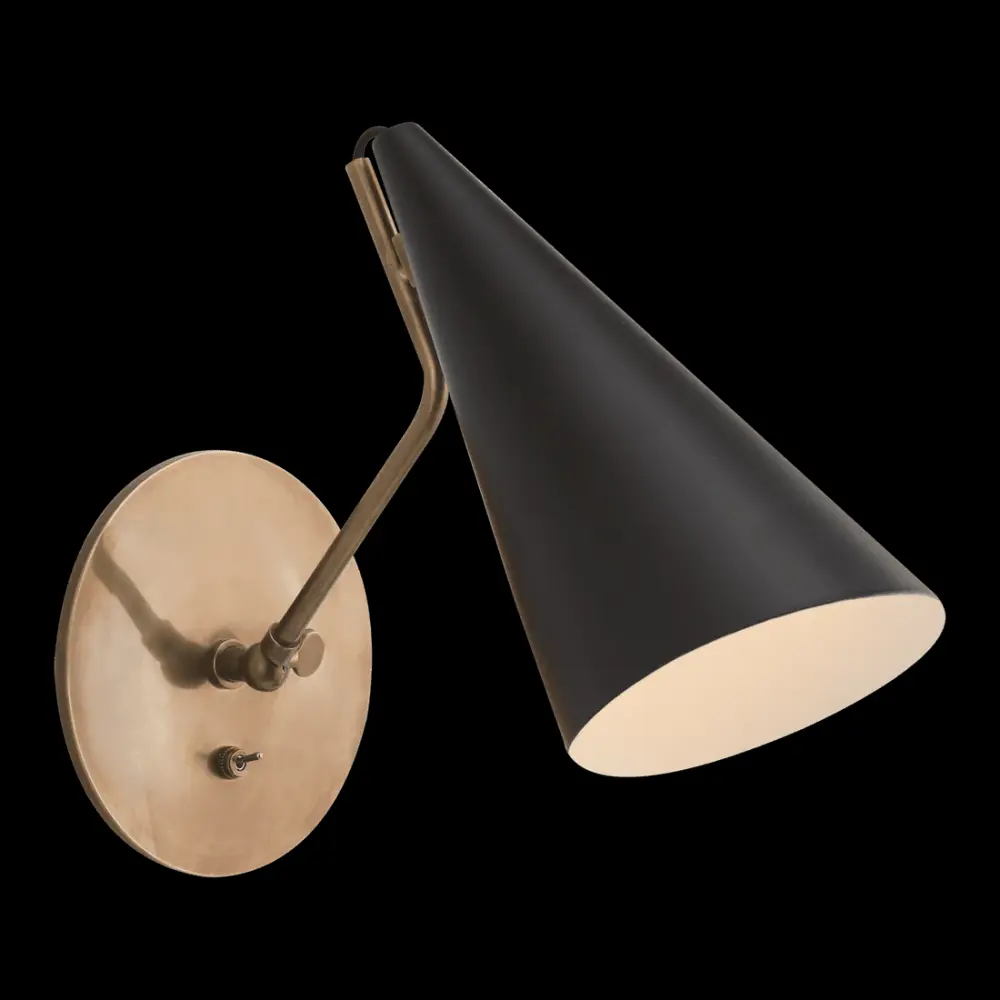 Clemente Wall Light - Antique Brass Midnight
