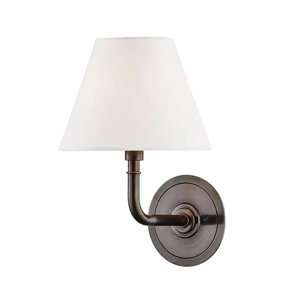Signature No.1 1 Light Wall Sconce - Distressed Rustic gold