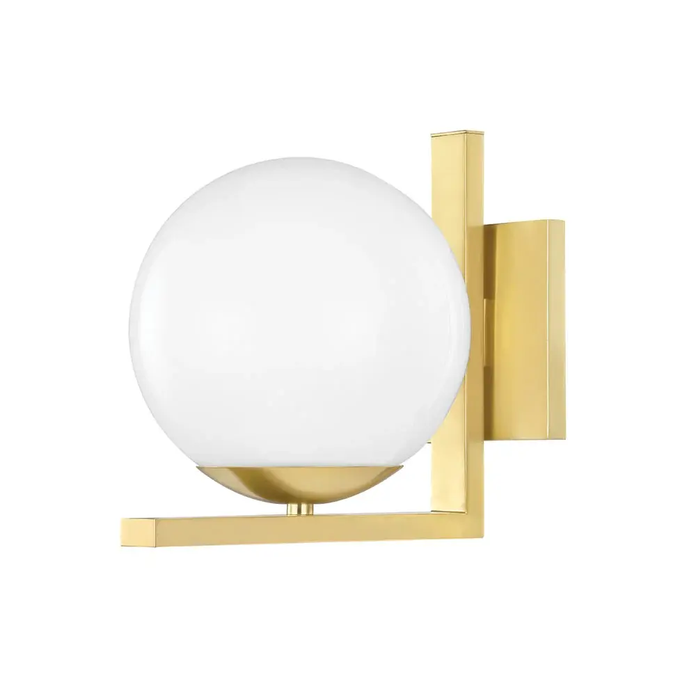 Tanner Wall Sconce - Aged Warm alloy Clear Glass Shade